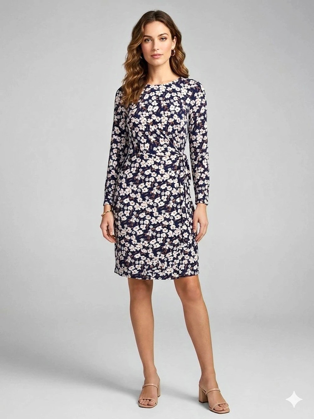 GILI Floral Mini Dress in Blue & Pink Size Small NWT